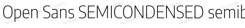Open Sans SEMICONDENSED semibol字体转换